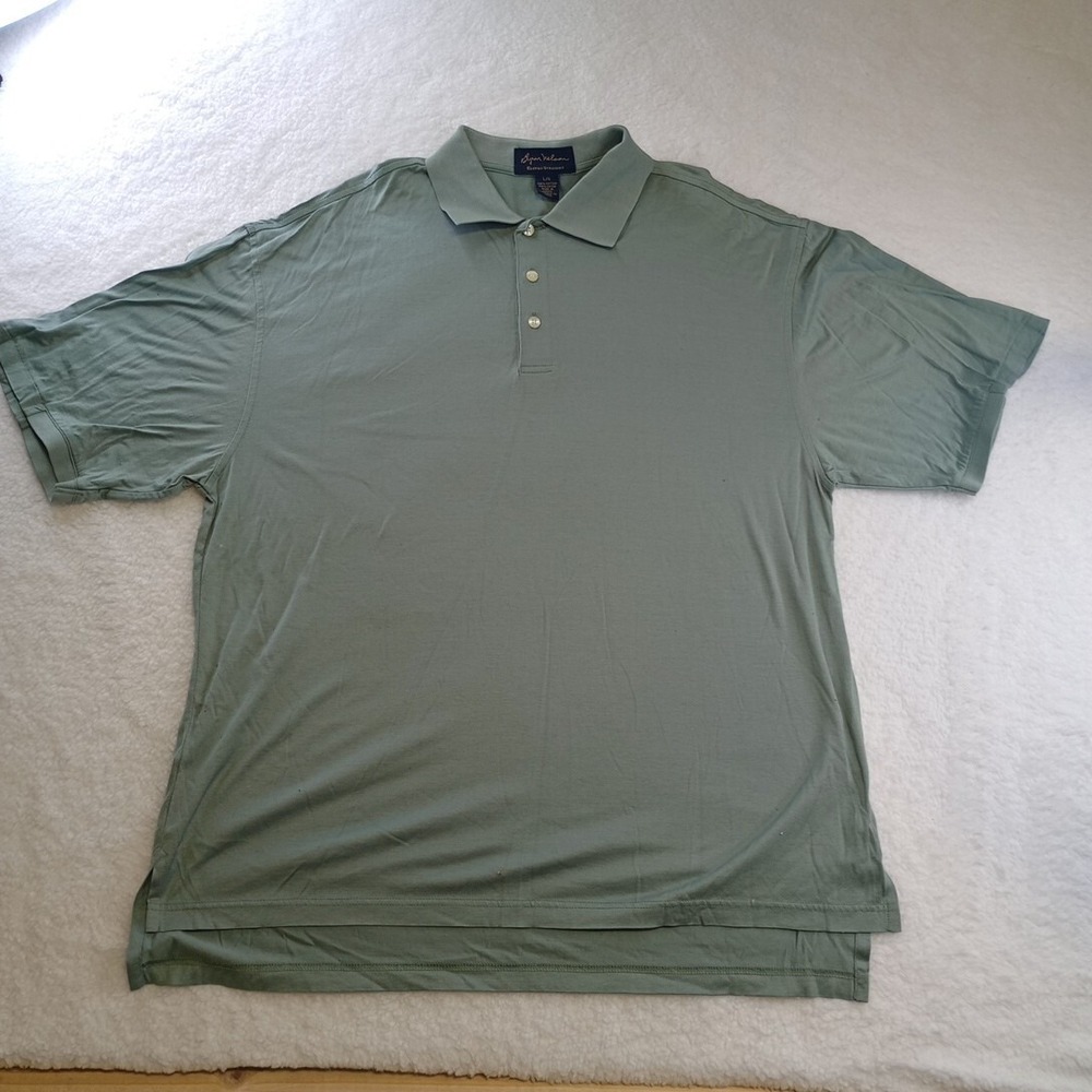 Byron Nelson Eleven Straight Polo Shirt Mens Large Green Short Sleeve Golf